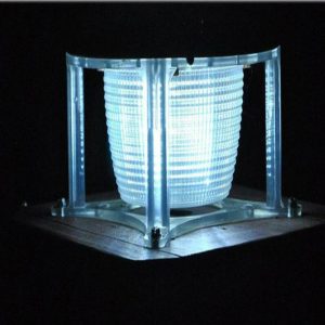 Solar Light Sensor Gate Light- 1.5 Watt-Night View Image